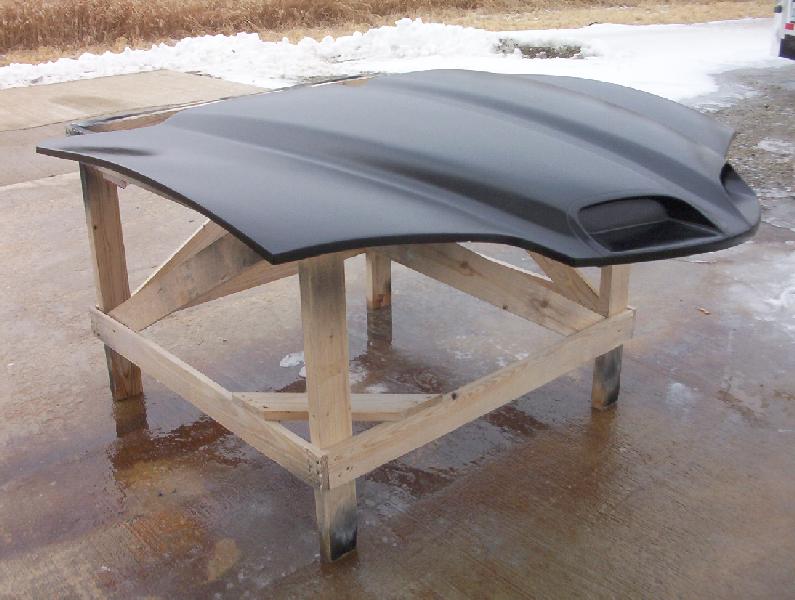 98-02 Glasstek Firebird WS6 Style Ram Air (Pin on Hood)
